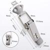 4 Pcs Spring Toggle Latch Installation Mini Stainless Steel Household Case Box Wooden
