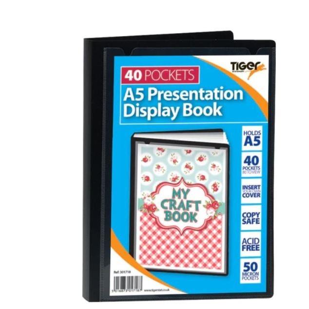 Tiger Stationery A5 Presentation Display Book