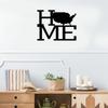 Metal Home Sign USA - Wall Décor with Silhouette of America, Stylish Metal Wall Hanging, and Elegant Wall Hanger for Home