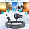 Fourth-Gen Mi Mini Digital Display Three-Port Car Charger with Vehicle Cigarette Lighter Adapter