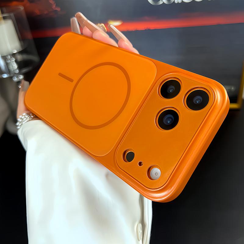Popular Cosmic Orange Acrylic PC For Phone Case For For Iphone 17 Pro Max 16 1 14 13 Magnetic Wireless Charge Hard Cover