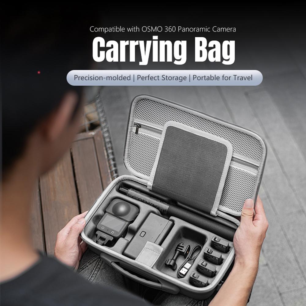 STARTRC For DJI Osmo 360 Panoramic Camera Carrying Bag PU Leather Crossbody Handbag