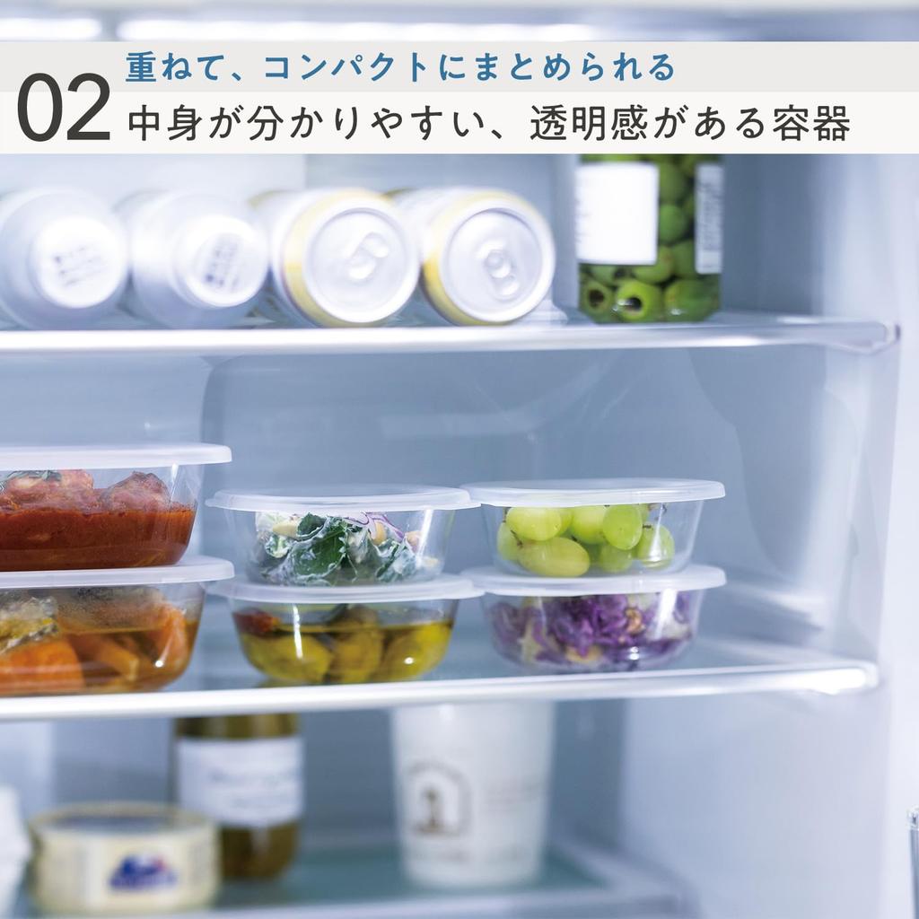 Marna Storage Containers that can also be used as dishes Minimal unevenness for easy cleaning containers 250mL x 2 Dark Gray K831DGY (Microwave