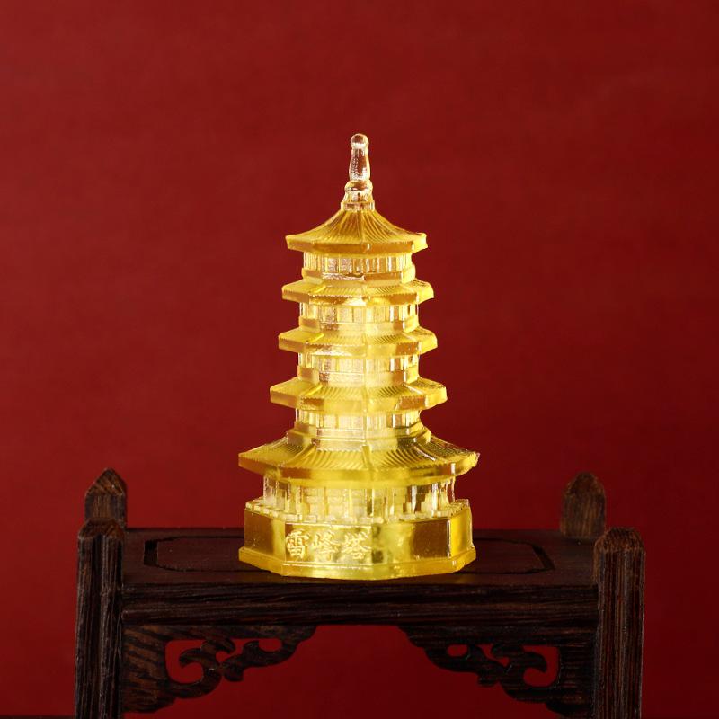

Leifeng Pagoda Resin Magnet: Scenic Souvenir & Home Decor