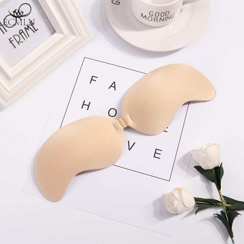 

3 стиля спереди застежка клейкие планки сосок крышка нижнее белье силиконовый липкий невидимый бюстгальтер без бретелек пуш-ап бюстгальтер бесшовный style1 B бежевый