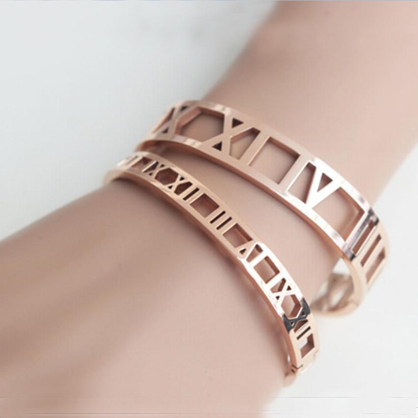 Minimalist Roman Numerals Bracelet For Women And Men Fashion Jewelry