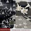Lily Flower Head EVA Mandragora Ceiling Wedding Decoration - White