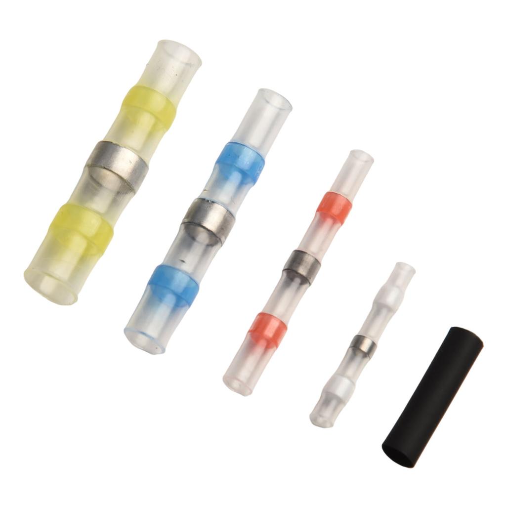 For Heat Shrink Solder Wire Connectors 300PCS Waterproof Seal Sleeve Butt Terminals for Automotive & Marine Use