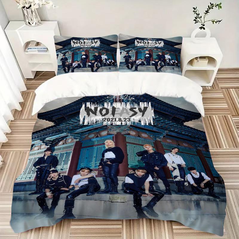 Kpop Group'S Traditional Fusion Print 3Pcs Bedding Setduvet Cover With 2 Bedropillowcase Home Birthday Gift