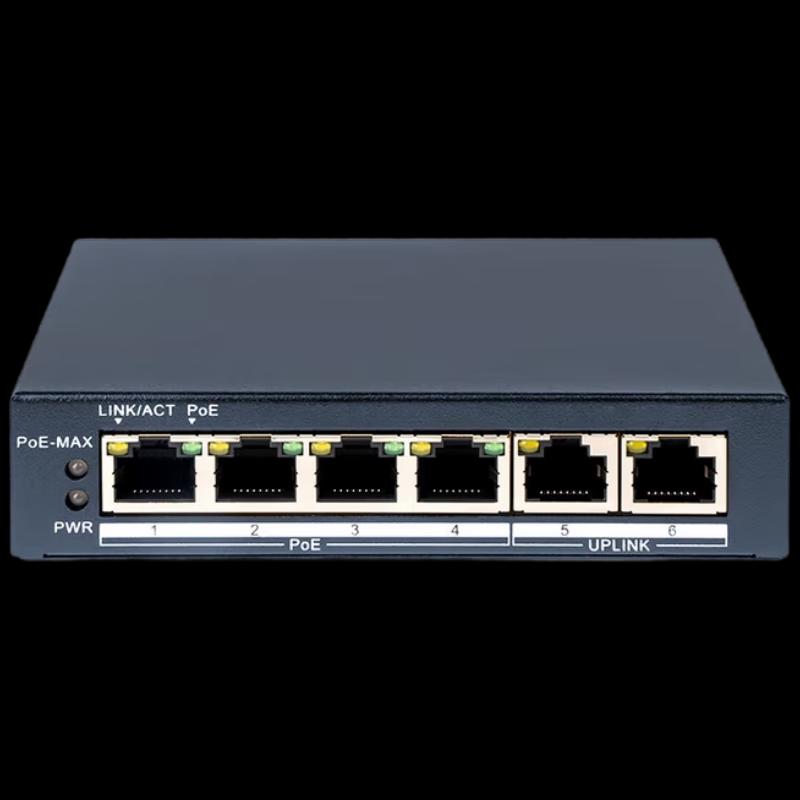 

Hikvision DS-3E1506P-60W-E 6-Port Gigabit POE Cloud Managed Switch