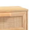 Vidaxl Stolik Konsolowy, Brązowy, 80X30X75 Cm, Lita Sosna I Rattan