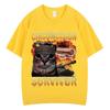T-shirts Unisexe Vintage Amusants pour Chat Survivant de la Circoncision T-shirts Oversize Décontractés en Coton à Manches Courtes