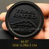 Emblema Metálico 3D 4X4 Trail Rated Insignia High Country Pegatinas de Logo Para Jeep Wrangler Patriot Estilo de Coche Pegatinas de Coche Accesorios tr1