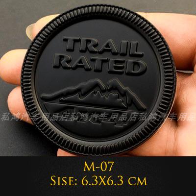 Emblema Metálico 3D 4X4 Trail Rated Insignia High Country Pegatinas de Logo Para Jeep Wrangler Patriot Estilo de Coche Pegatinas de Coche Accesorios tr1