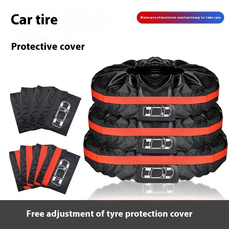 190T Poly Taffeta Tire Cover Spare Tire Cover Snow Tire Storage BagWheel Cover Tire Protector