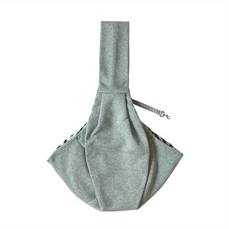 Breathable Portable Pet Messenger Bag Hands-Free Pet Crossbody Shoulder Bag Outdoor Travel Cat Puppy Sling Carrier Bag Gift серый
