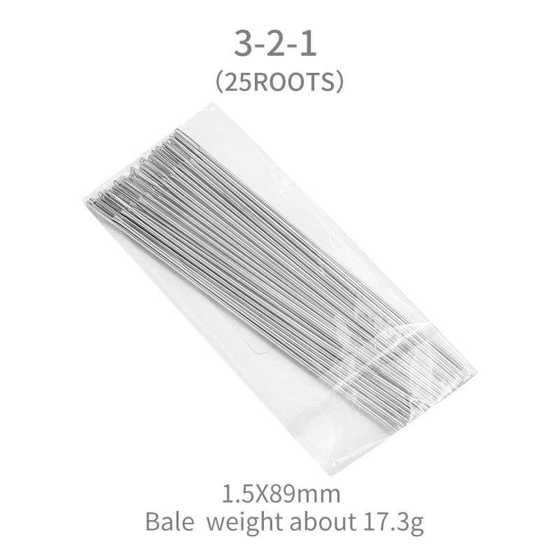 25Pcs Multi-Size Big Eye Hand Sewing Needle Home Sewing Steel Needle Cross-Stitchs Hand Embroidery Clothes Needles
