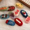 Handmade wool crocheted sweet and cute hairpin cartoon fruit autumn and winter BB clip bangs clip hairpin hair accessories