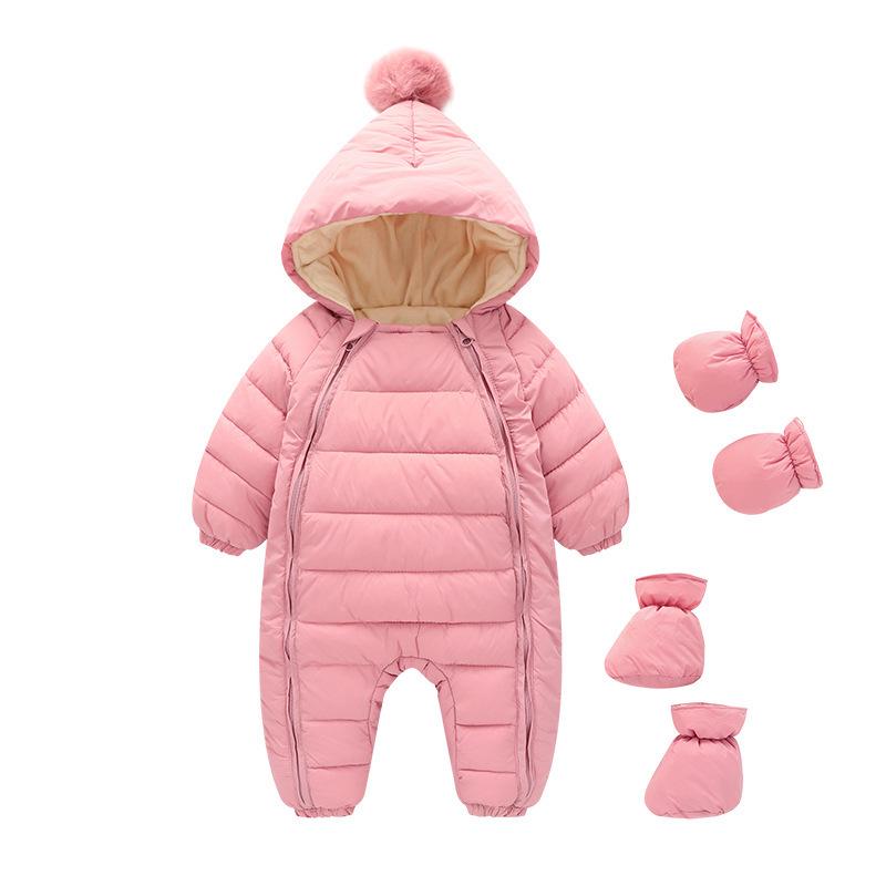 Warm Winter Infant Jumpsuit - Thickened Down Cotton Wrap for Newborns