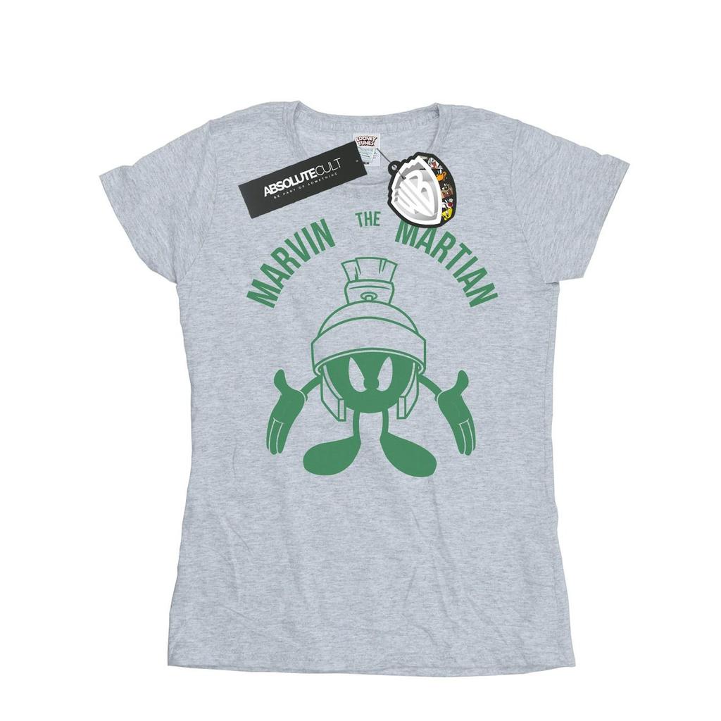 Looney Tunes Womens/Ladies Marvin The Martian Large Head Cotton T-Shirt
