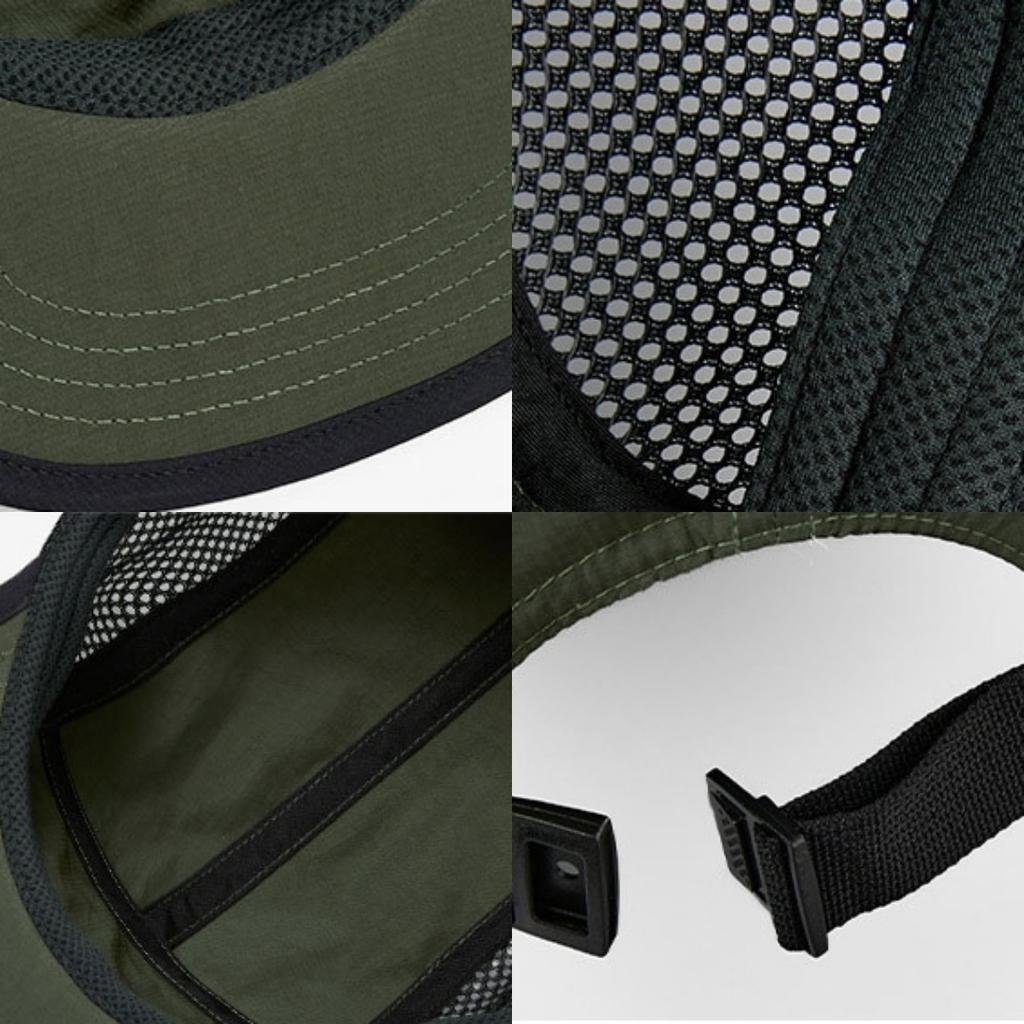5 Panels Water-Proof & Breathable Camper Hat Unisex Quick Dry Baseball Cap Running Hiking Climbing Light Weight Cap