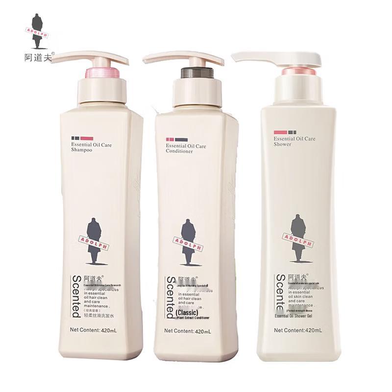 

Adolph Gentle Silky Shampoo, Conditioner & Shower Gel 3-Piece Set