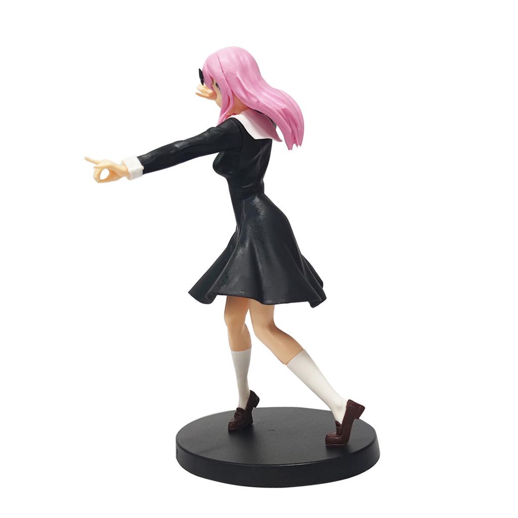 18cm Kaguya-sama Love Is War Anime Figure Shinomiya Kaguya Fujiwara Chika PVC Action Figure Collectibles Model Toy for Gift