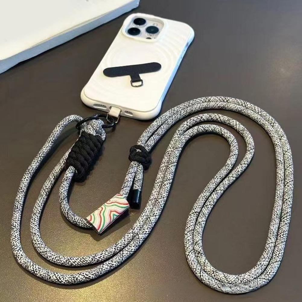Mobile Phone Lanyard Adjustable Long Crossbody Lanyard Neck Cell Loss Band Phone Rope Anti Shou T0Z1