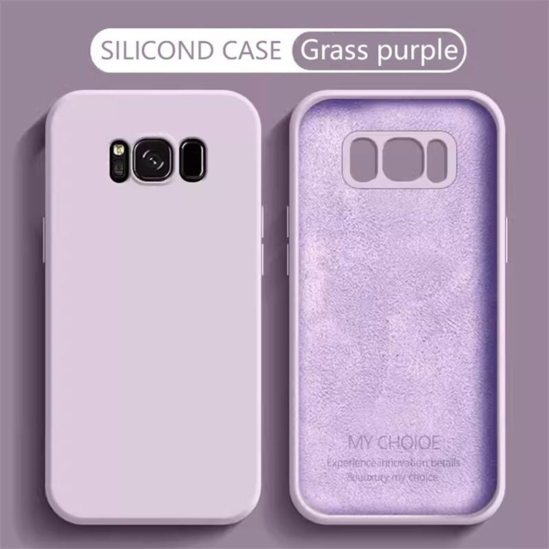 Liquid Silicone Phone Case for Samsung Galaxy S8 S9 S10 Plus Soft Camera Protective Shockproof Back Cover Samsung 8Plus