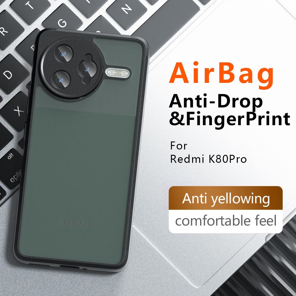 For Xiaomi Poco F7 Ultra 5G/Redmi K80 Pro 5G Case Drop-Proof TPU+PC Matte Back Phone Cover