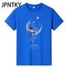 JPNTKY Cotton Short Sleeve T-shirt Men's Fashion Loose Half Sleeve Shirt Printed Compassionate Shirt