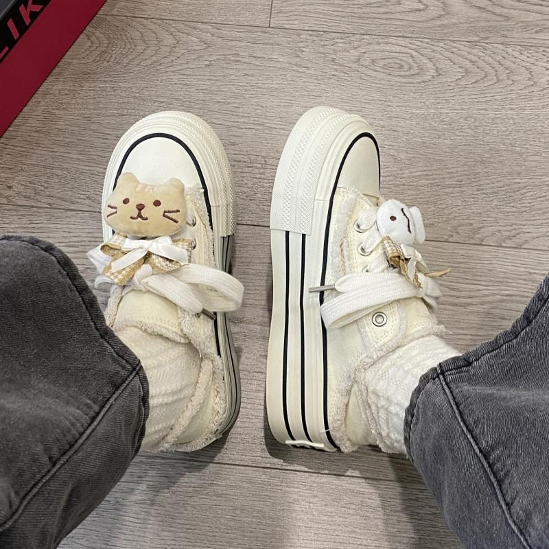 Женская обувь осень новинка котенок рыбка дизайнер нескользящая спортивная обувь — фото 5