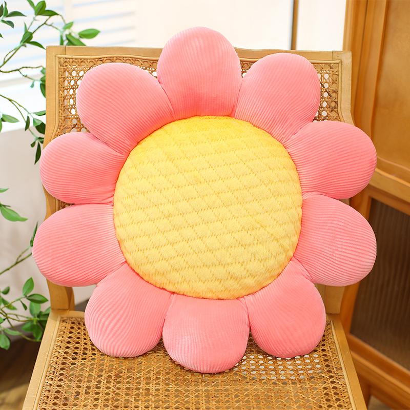 Sunflower Flower Seat Cushion Sofa Plush Tatami Floor Mat Bed Sleeping Throw Pillow Nap Pillow