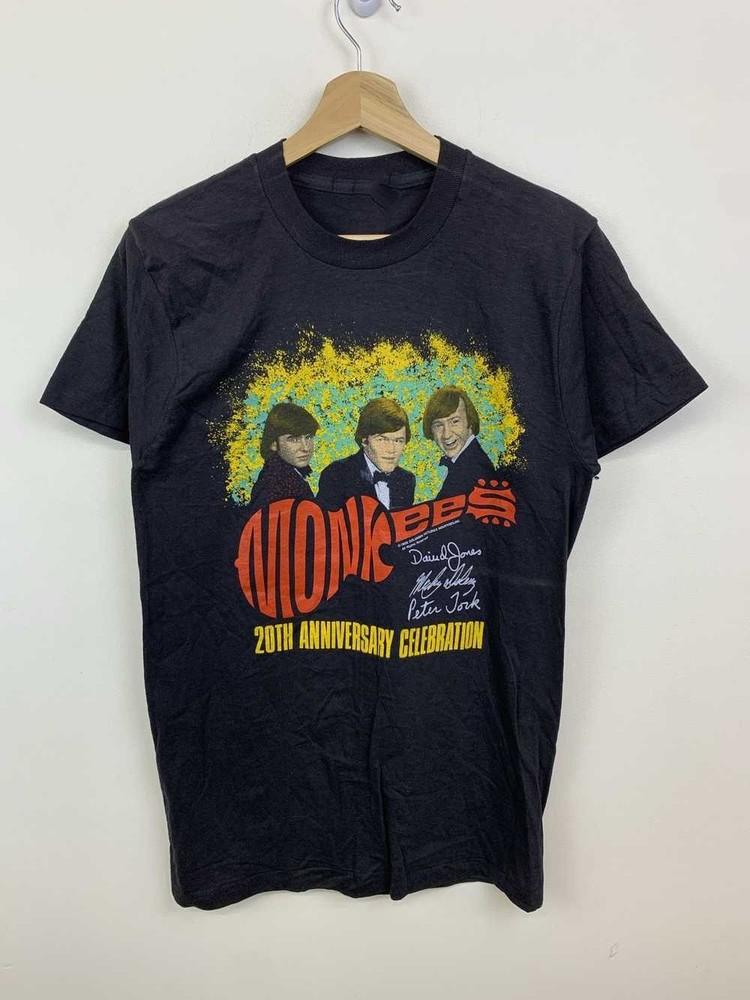 Vintage The Monkees Anniversary World T-shirt S to 5XL NE076 Unisex T-Shirt L