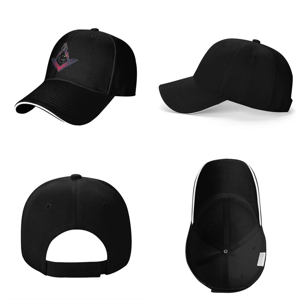 Freemason Compass Masonic Cap Fashion Casual Baseball Caps Adjustable Hat Hip Hop Summer Unisex Baseball Hats Polychromatic