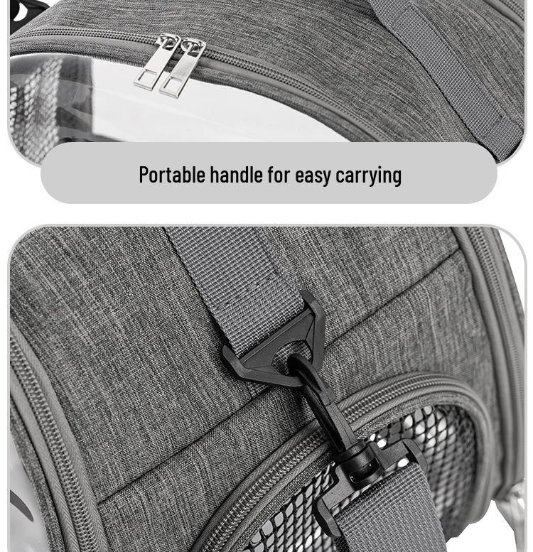 Portable Waterproof Bird & Small Pet Carrier: Foldable Bag for Hamsters, Parrots, Pigeons, Mynas, and Cockatiels.