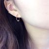 Purple Gold Color Gold Fashion Trend Exquisite Foreign Classic Rose Gold Bead Earrings Women
