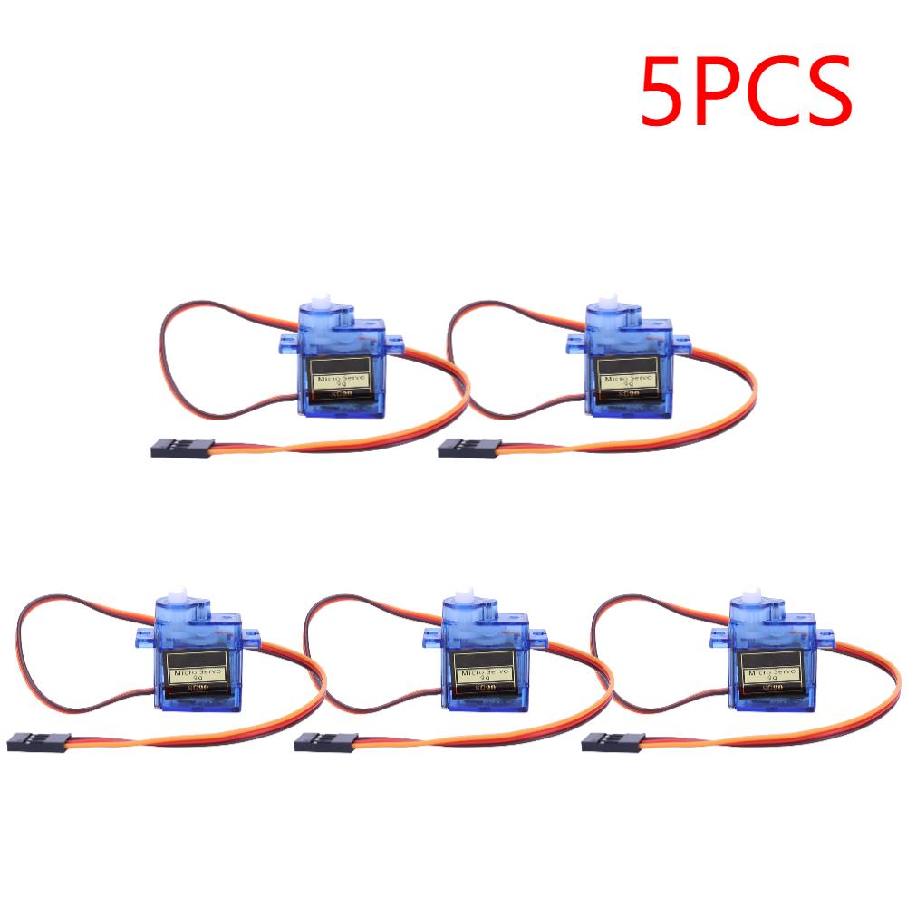 1-20PCS QC Standard SG90 9G Servo 180/360 Degree RC Servo 9G Lightweight Plastic Gear for RC Helicopter Fixed-Wing Aircraft