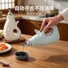 Fish-shaped Ceramic Vinegar Oil Bottle Seasoning Bottle Kitchen Olive Oil Bottle Soy Sauce Pot Kitchen Supplies Seasoning Tools