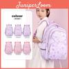 Cute Cartoon Trendy Lightweight Backpack For Middle High School And College Students In Purple And Pink Colors