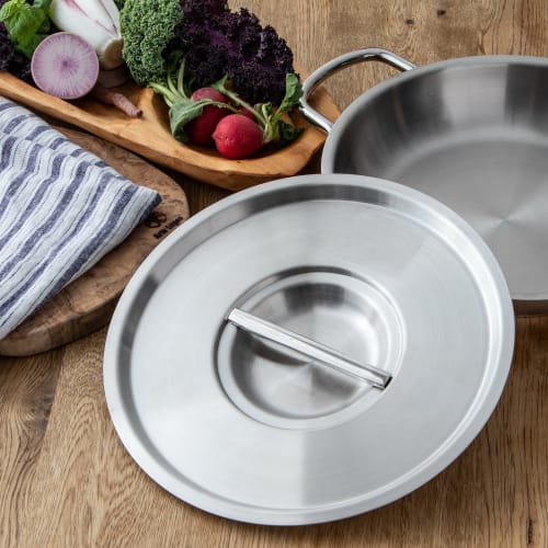 Endo Shoji Commercial Murano Pot Lid, 28cm, Induction, 18-8 Stainless Steel, ANB3505