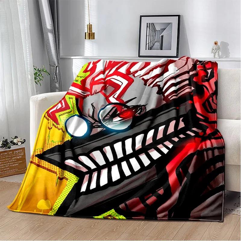 DAN DA DAN  New Style Anime Cartoon Throw Blanket Soft Cozy Cover for Bedroom Sofa Travel Picnic Office and Kids Gift 40x50in