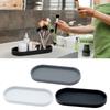 Modern Elliptical Vanity Tray Cosmetic Organizers Silicone Holder For Bathroom Accessories And Small Items
