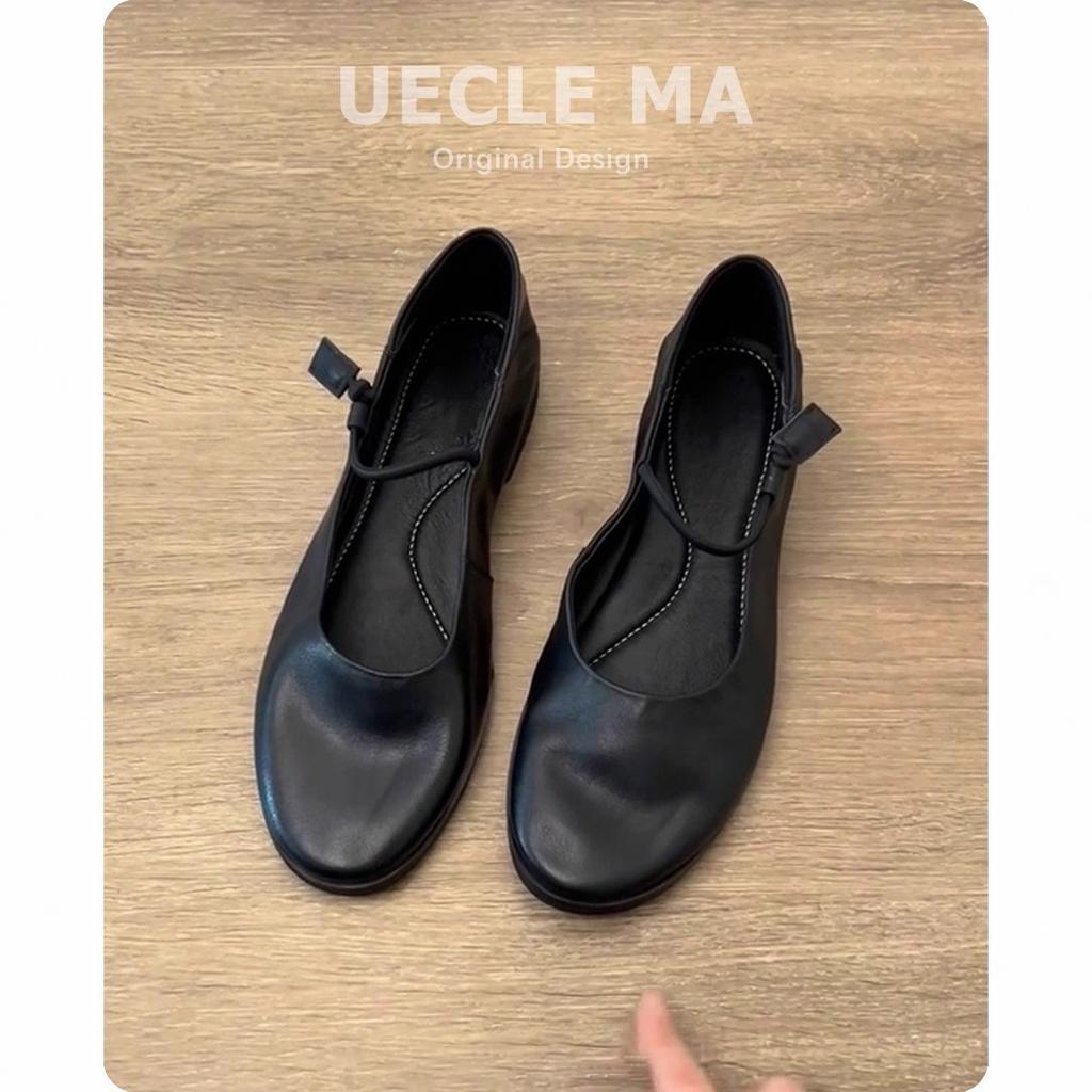 Sheepskin version~ Retro niche elastic band ballet shoes soft sole comfortable Mary Jane flat bottom shallow mouth small single shoes women