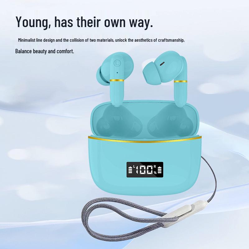 J2 Bluetooth Dual In-Ear Earbuds with Charging Case & Digital Display - Wireless Stereo Headphones