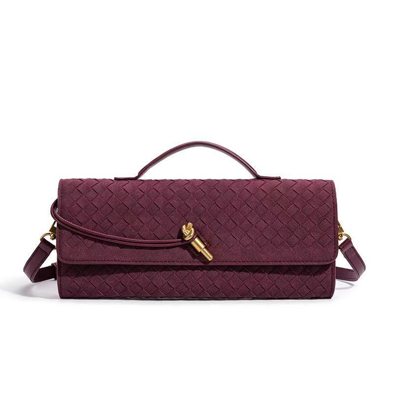 Ретро европейский и американский клатч-багет: Элегантная, водонепроницаемая, износостойкая вечерняя наплечная сумка для женщин 30.5X4X12.5