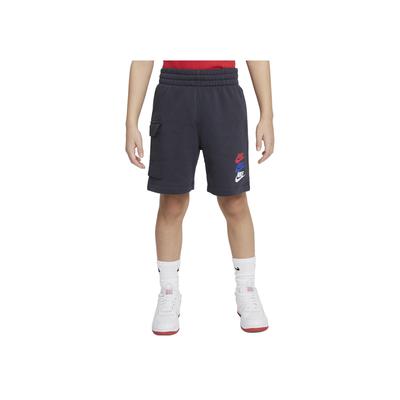 Sportbekleidung Logo Print Locker Schnitt Sportshorts Kindershorts Dunkelgrau FJ5530-070