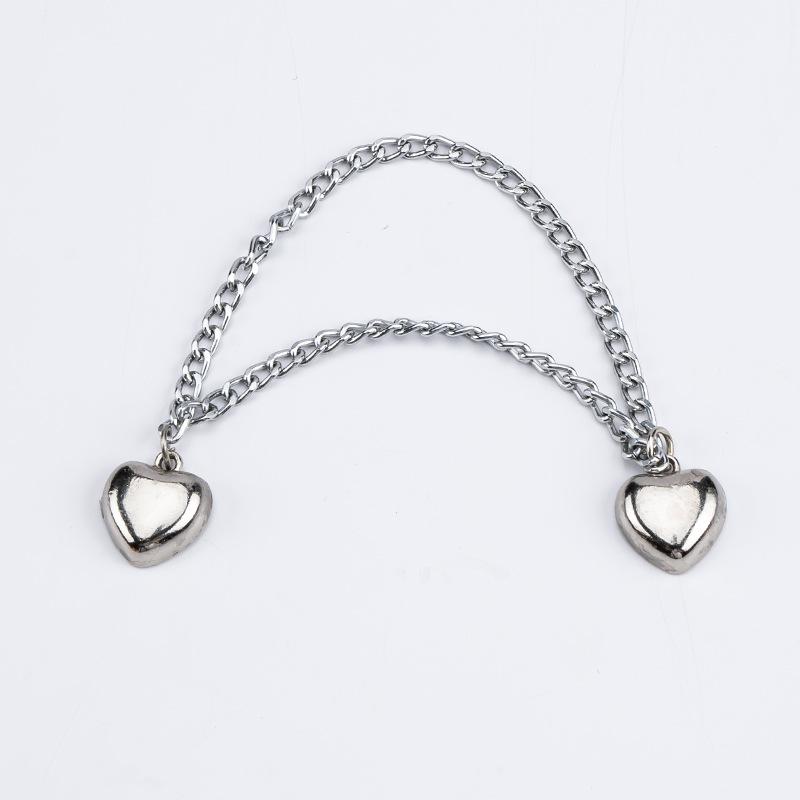 Wielofunkcyjny Magnetyczny Klips do Ubrań z Łańcuszkiem Metalowe Guziki Klips Ubrania Szalik Nogawki Spodni Mankiet Mocujący Magnes Pin