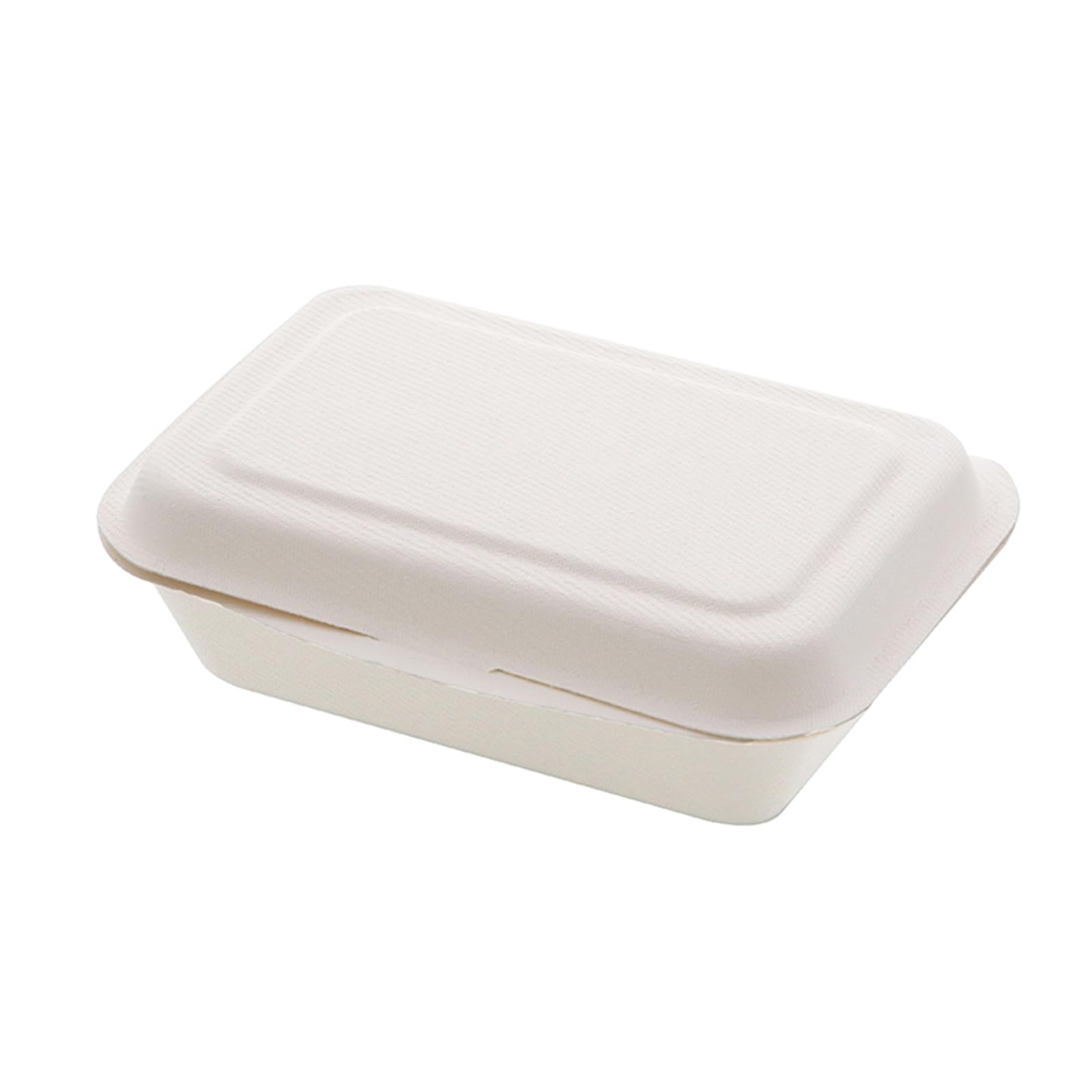 Shimojima 004466177 Bagasse Food Pack, White, 15.9 fl oz (450 ml), Pack of 50 Approximately width 17 x