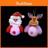 Lâmpada Noturna Iluminada Eva de Natal Papai Noel Boneco de Neve Para Decoração de Árvore de Feriado e Decoração Festiva